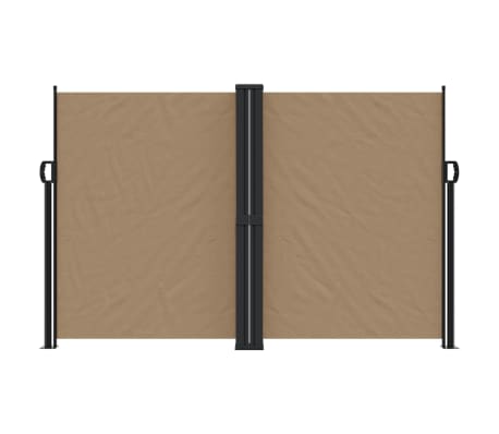 vidaXL Windscherm uittrekbaar 160x600 cm taupe