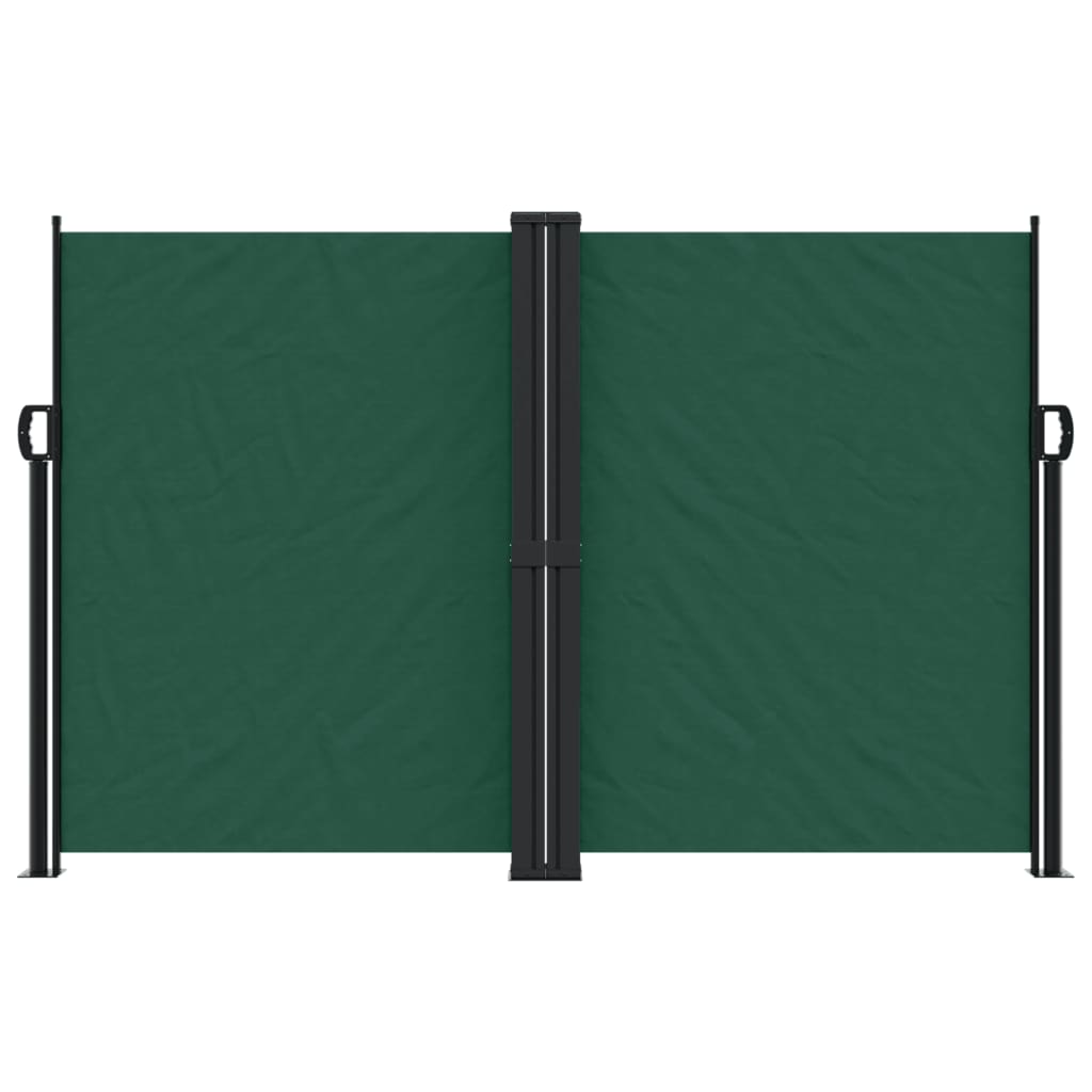 vidaXL Windscherm uittrekbaar 160x600 cm donkergroen afbeelding