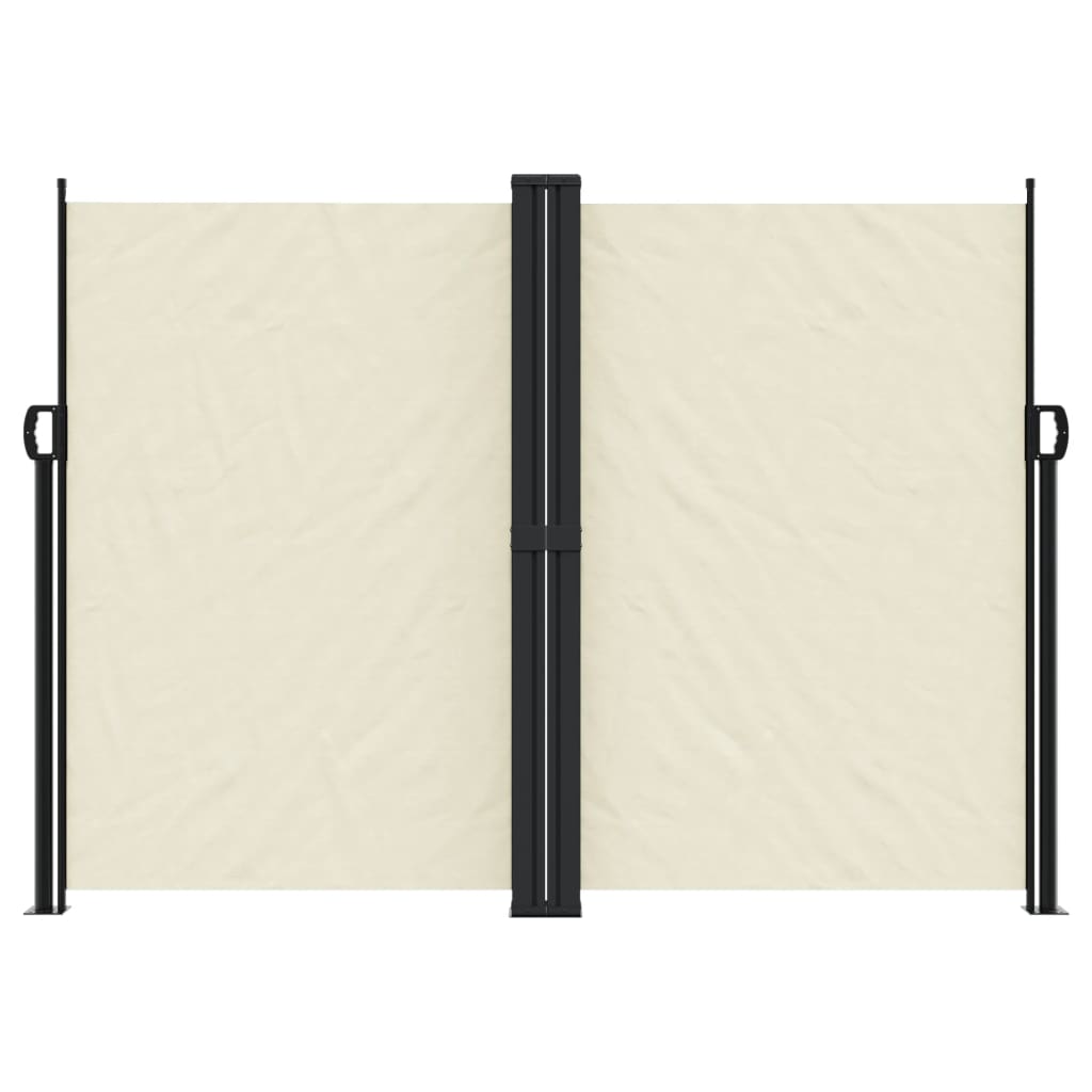 vidaXL Tuinscherm uittrekbaar 180x600 cm crèmekleurig afbeelding