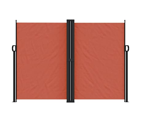 vidaXL Retractable Side Awning Terracotta 180x600 cm