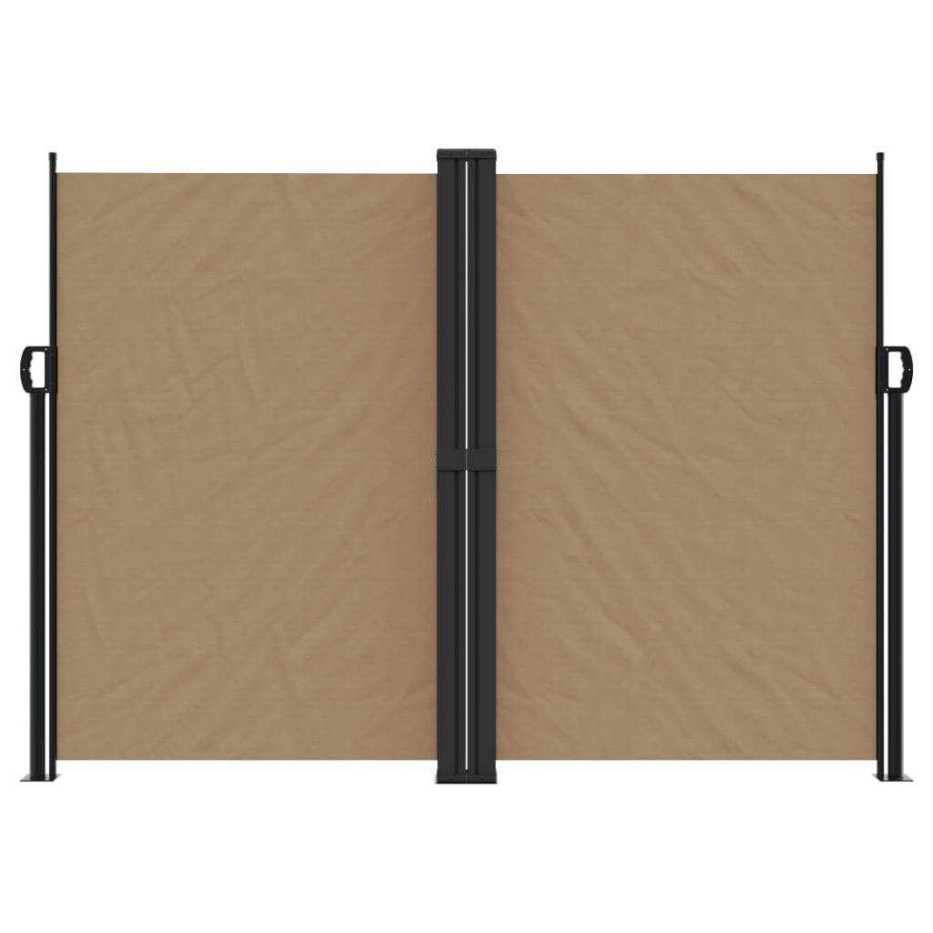 vidaXL Windscherm uittrekbaar 180x600 cm taupe afbeelding