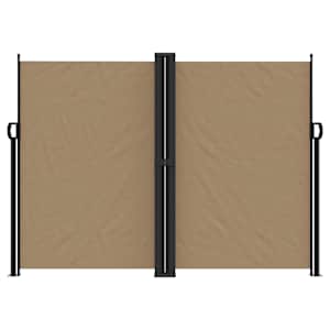 vidaXL Copertină laterală retractabilă, gri taupe, 180x600 cm