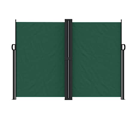 vidaXL Copertină laterală retractabilă, verde &icirc;nchis, 180x600 cm