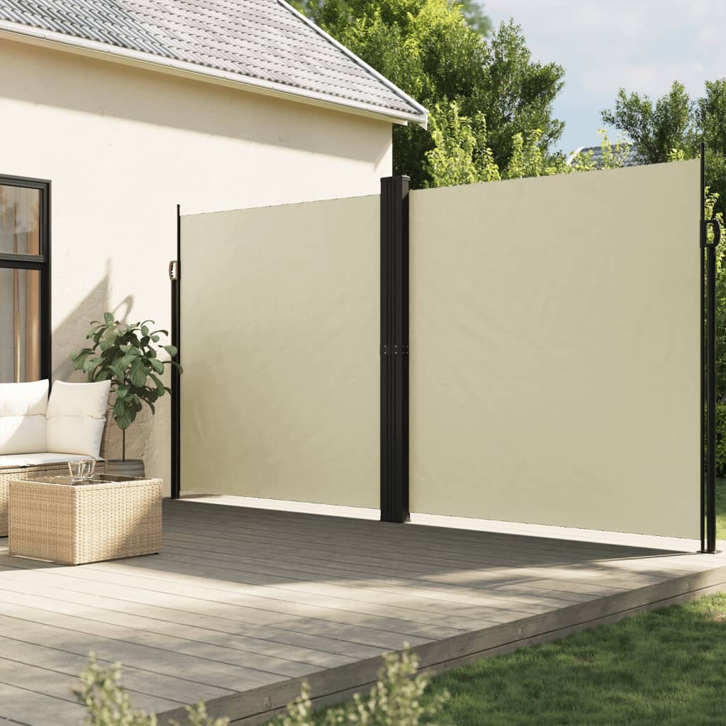 Seitenmarkise Ausziehbar Creme 220×600 cm