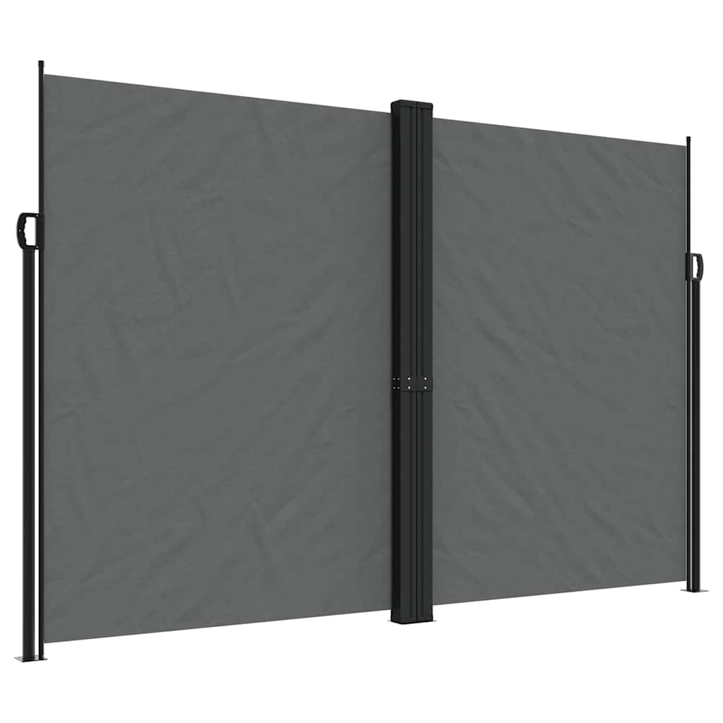 vidaXL Zatahovací boční markýza antracitová 220 x 600 cm