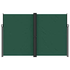 vidaXL Copertină laterală retractabilă, verde &icirc;nchis, 220x600 cm