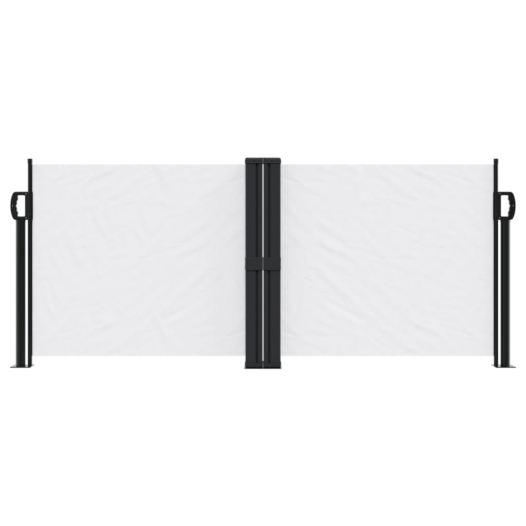 vidaXL Windscherm uittrekbaar 100x1000 cm wit afbeelding