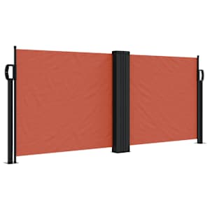 Zatahovací boční markýza terakotová 100 x 1 000 cm - obrázek 2