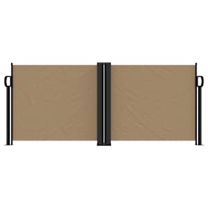 Zatahovací boční markýza taupe 100 x 1 000 cm - obrázek 3