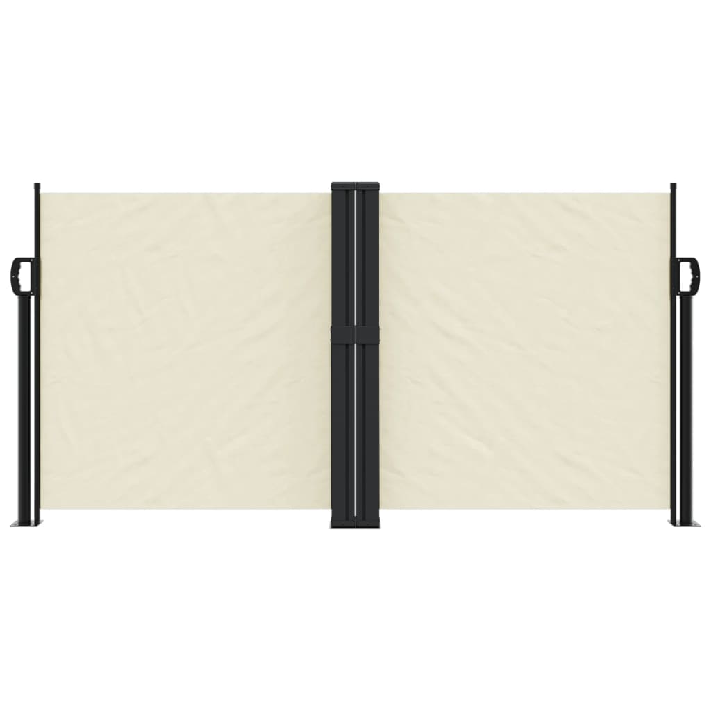 vidaXL Windscherm uittrekbaar 120x1000 cm crème afbeelding