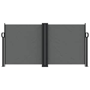 Zložljiva stranska tenda antracitna 120x1000 cm - slika 3