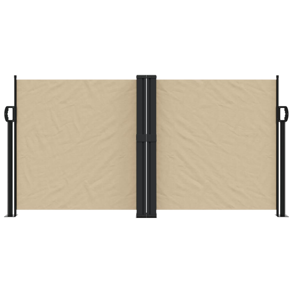 vidaXL Windscherm uittrekbaar 120x1000 cm beige afbeelding