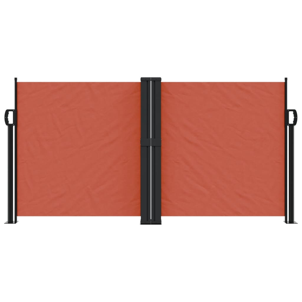 vidaXL Windscherm uittrekbaar 120x1000 cm terracottakleurig afbeelding