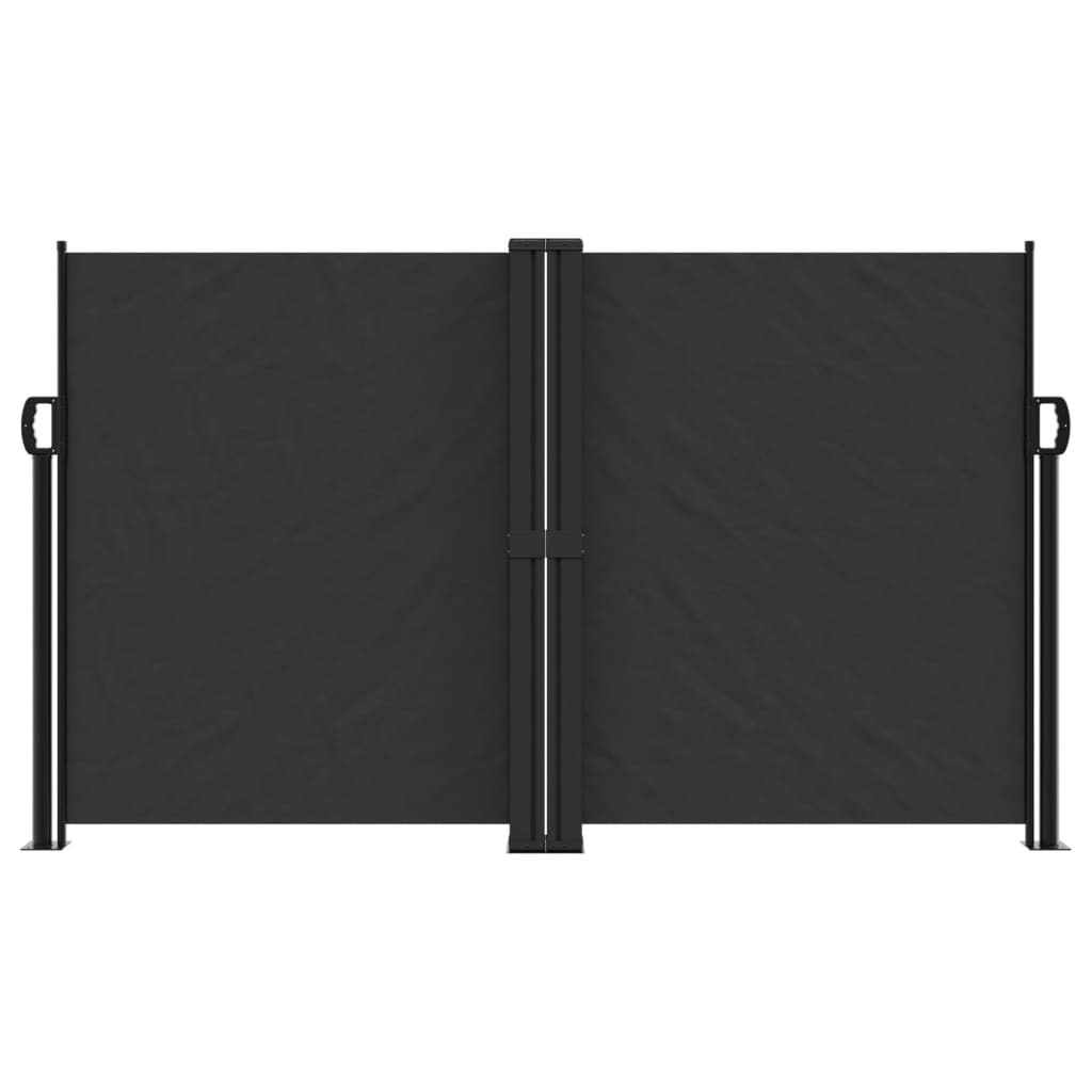vidaXL Windscherm uittrekbaar 140x1000 cm zwart afbeelding