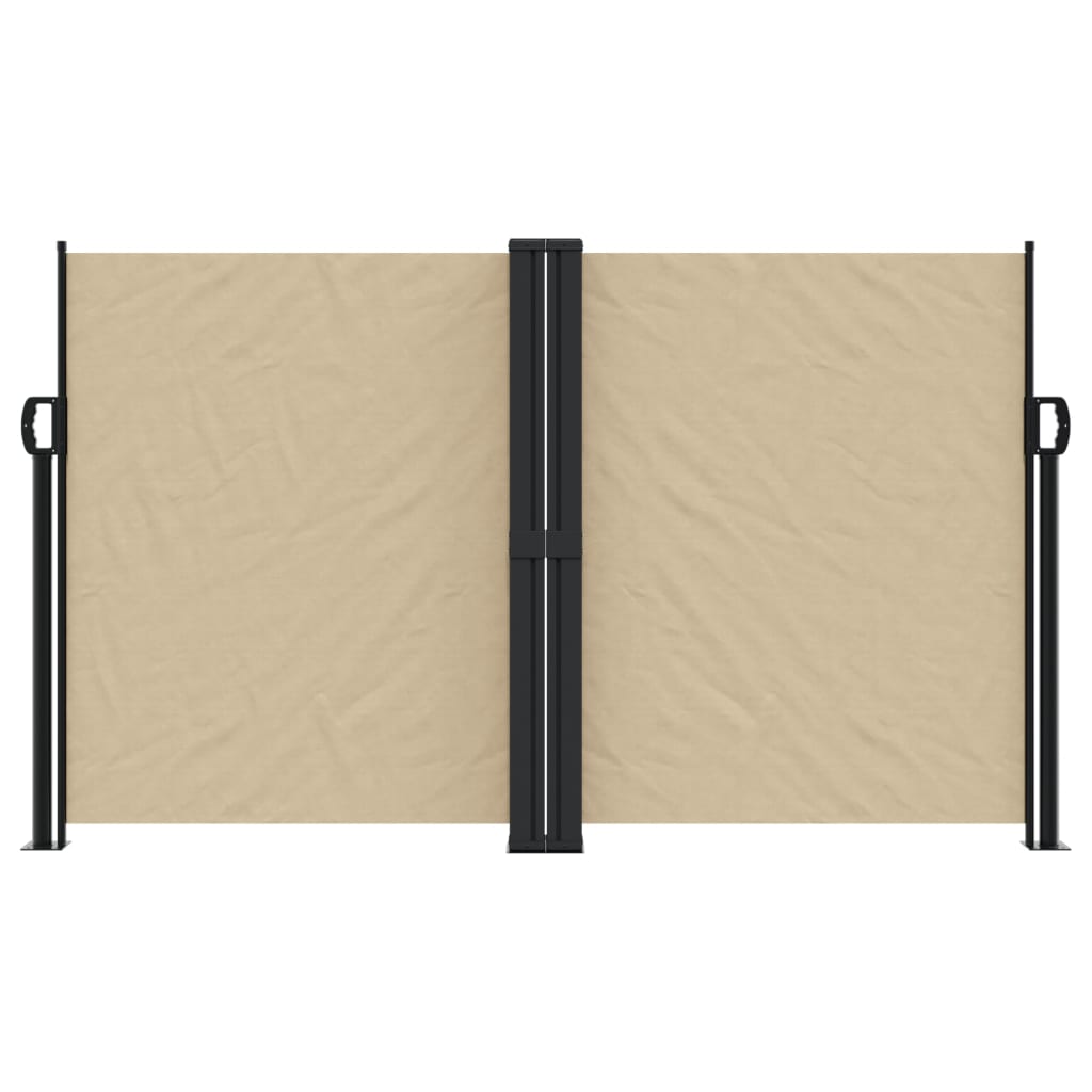 vidaXL Windscherm uittrekbaar 140x1000 cm beige afbeelding