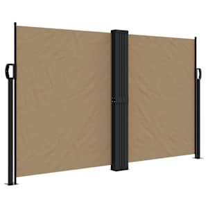 Zatahovací boční markýza taupe 140 x 1 000 cm - obrázek 2