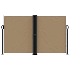 Zatahovací boční markýza taupe 140 x 1 000 cm - obrázek 3