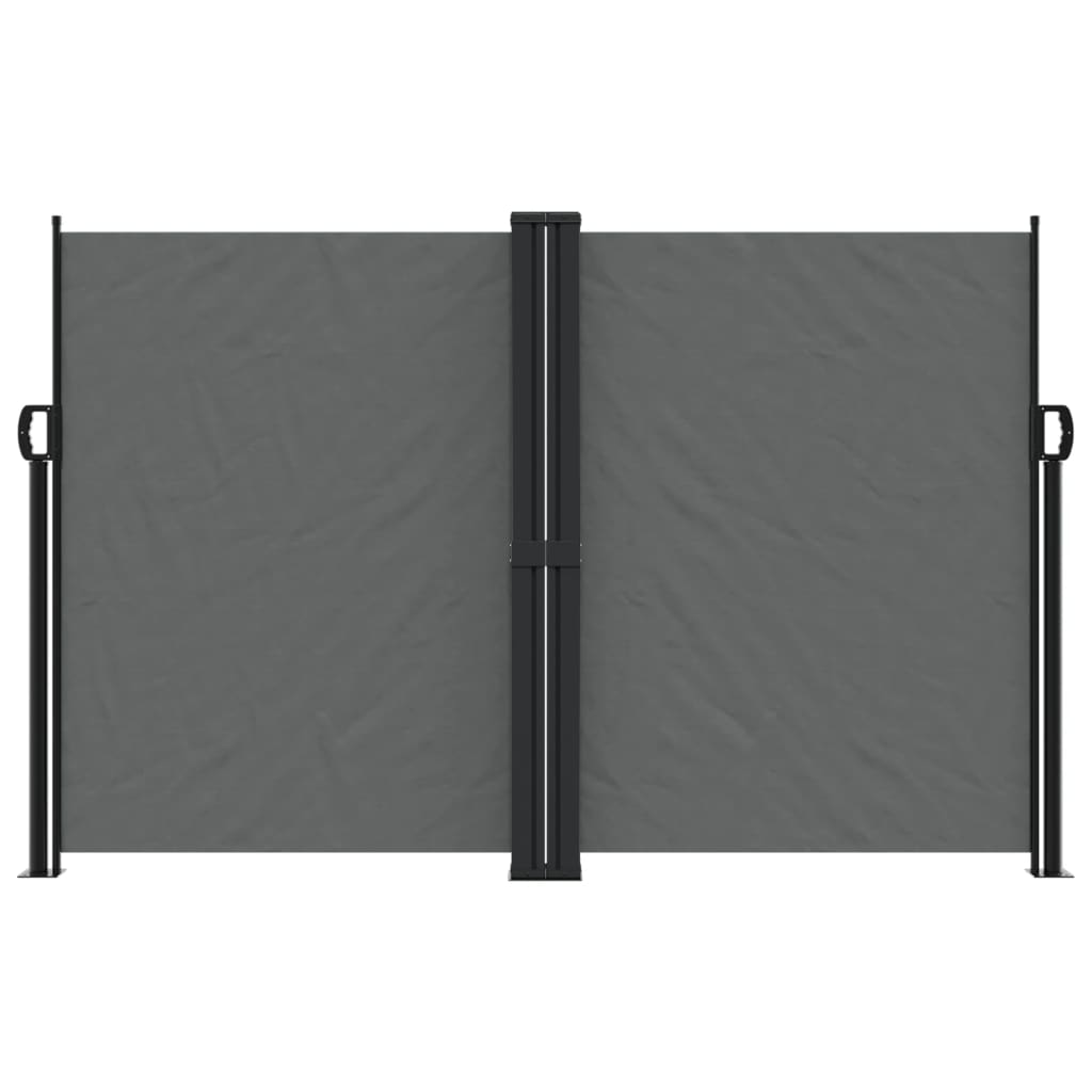vidaXL antracitszürke behúzható oldalsó napellenző 160 x 1000 cm