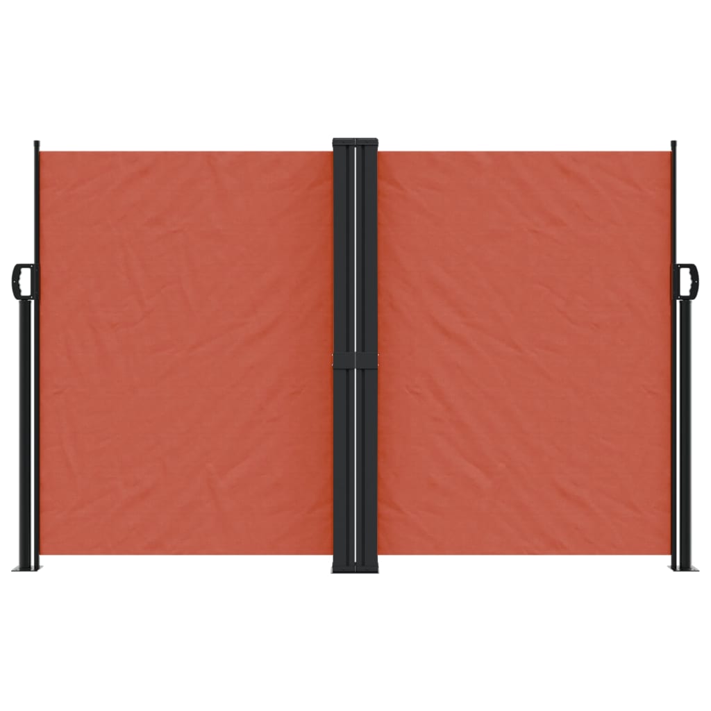vidaXL Windscherm uittrekbaar 160x1000 cm terracottakleurig afbeelding