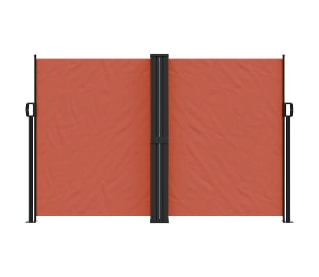 vidaXL Seitenmarkise Ausziehbar Terrakottarot 160x1000 cm