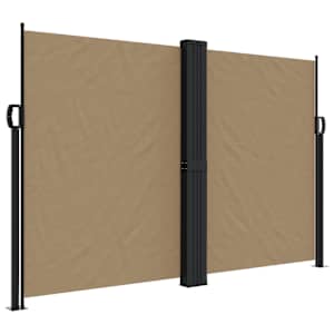 Zatahovací boční markýza taupe 160 x 1 000 cm - obrázek 2