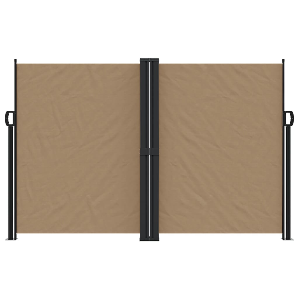 vidaXL Windscherm uittrekbaar 160x1000 cm taupe afbeelding