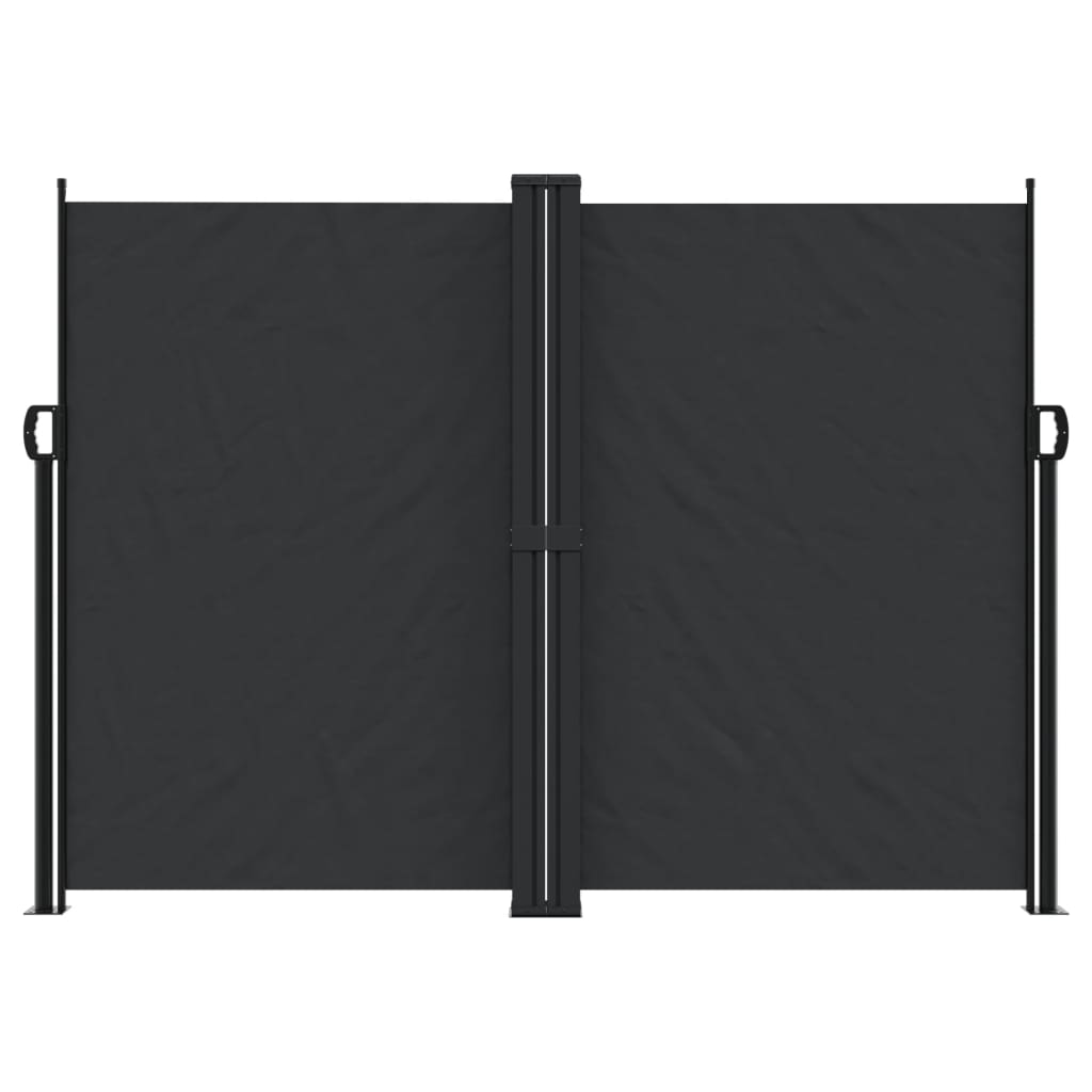 vidaXL Windscherm uittrekbaar 180x1000 cm zwart afbeelding