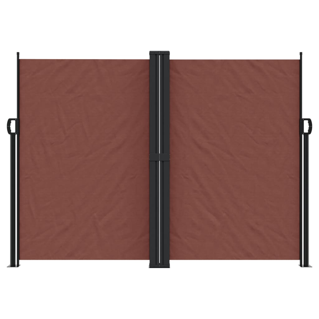 vidaXL Copertină laterală retractabilă, maro, 180x1000 cm