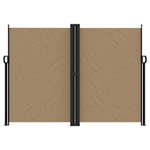 vidaXL lahtit&otilde;mmatav k&uuml;lgsein, hallikaspruun, 180 x 1000 cm