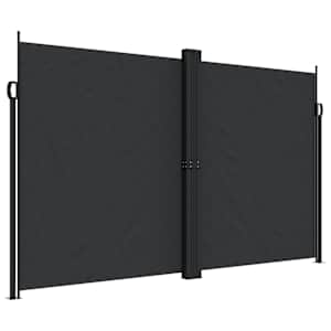 Zatahovací boční markýza černá 200 x 1 000 cm - obrázek 2