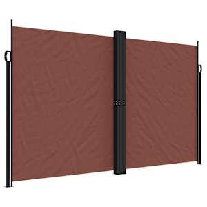 Zatahovací boční markýza hnědá 200 x 1 000 cm - obrázek 2