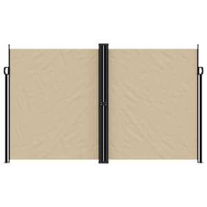 vidaXL Retractable Side Awning Beige 200x1000 cm