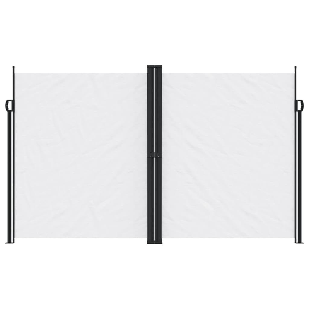 vidaXL Windscherm uittrekbaar 200x1000 cm wit afbeelding