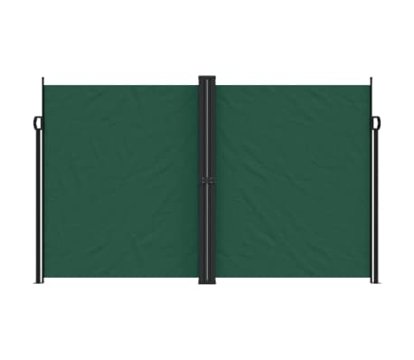 vidaXL Toldo lateral retr&aacute;til 200x1000 cm verde-escuro