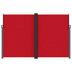 Zatahovací boční markýza červená 220 x 1 000 cm - obrázek 3