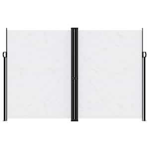 vidaXL Windscherm uittrekbaar 220x1000 cm wit