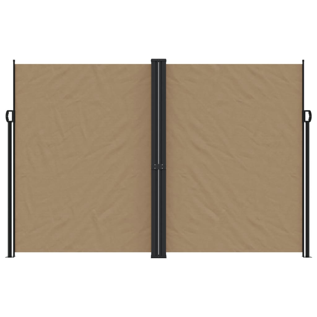 vidaXL Windscherm uittrekbaar 220x1000 cm taupe afbeelding