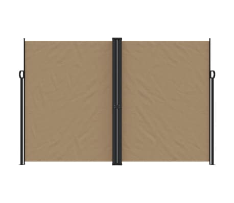 vidaXL Uttrekkbar sidemarkise gr&aring;brun 220x1000 cm