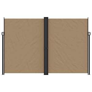 vidaXL Uttrekkbar sidemarkise gr&aring;brun 220x1000 cm