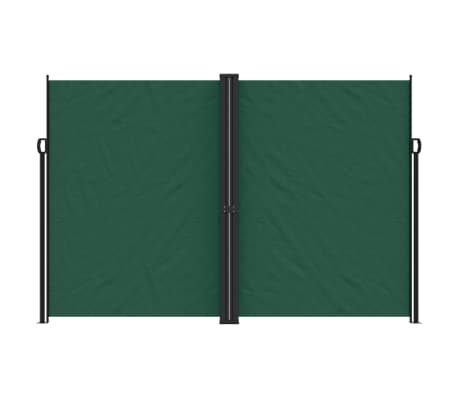 vidaXL Uttrekkbar sidemarkise 220x1000 cm m&oslash;rkegr&oslash;nn