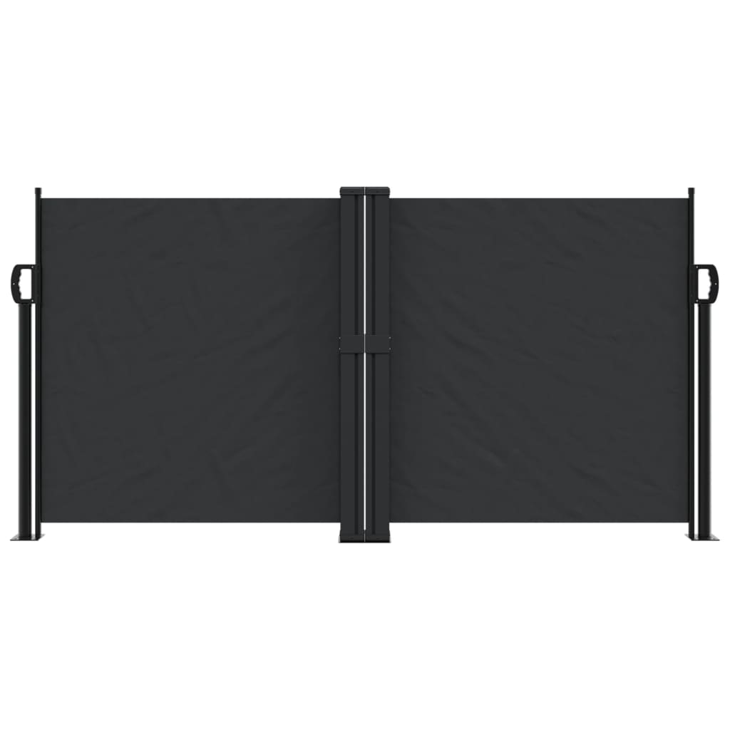 vidaXL Copertină laterală retractabilă, negru, 120x1200 cm
