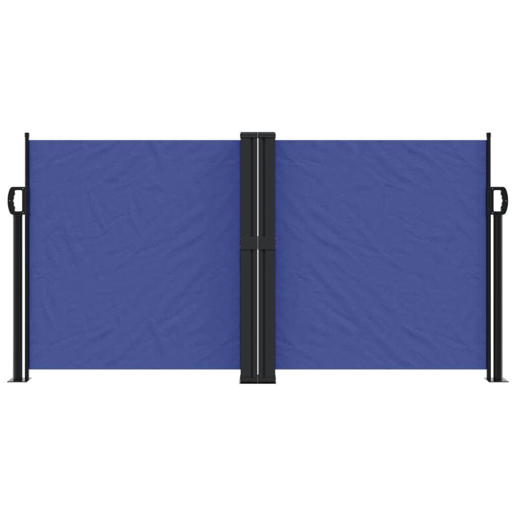 vidaXL Windscherm uittrekbaar 120x1200 cm blauw afbeelding