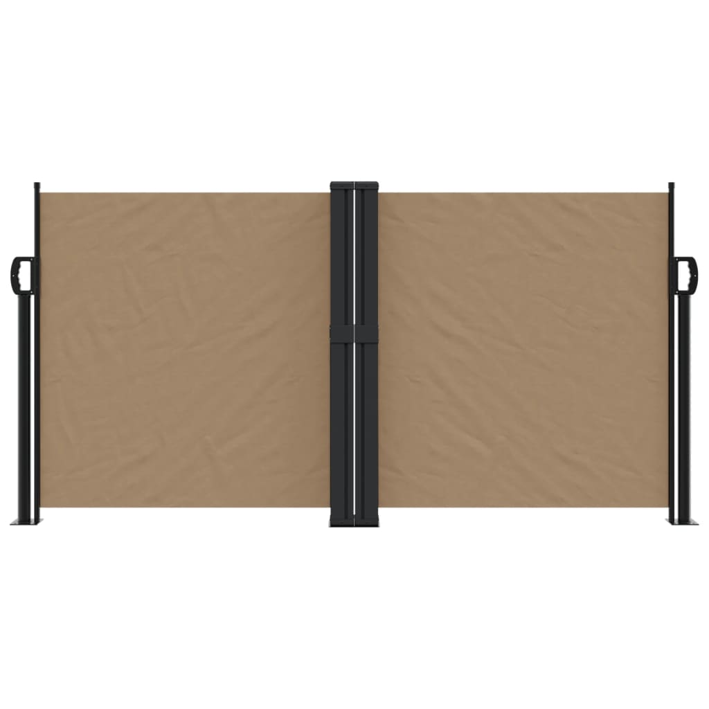 vidaXL Windscherm uittrekbaar 120x1200 cm taupe afbeelding