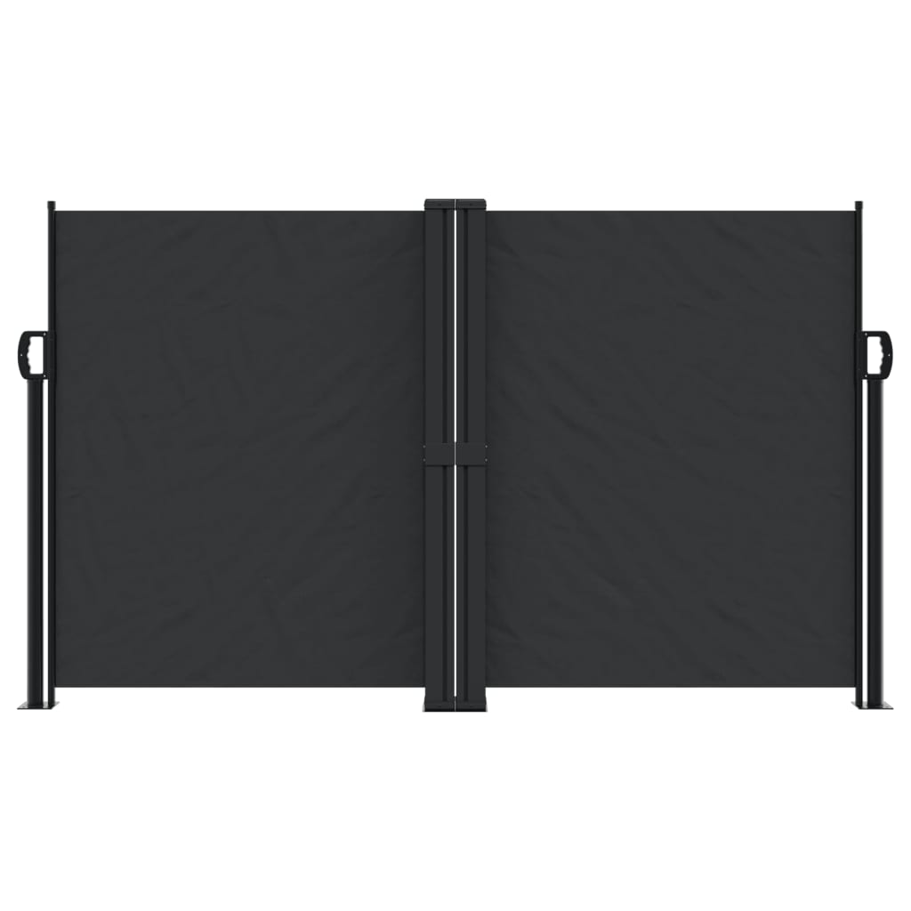 vidaXL Copertină laterală retractabilă, negru, 140x1200 cm