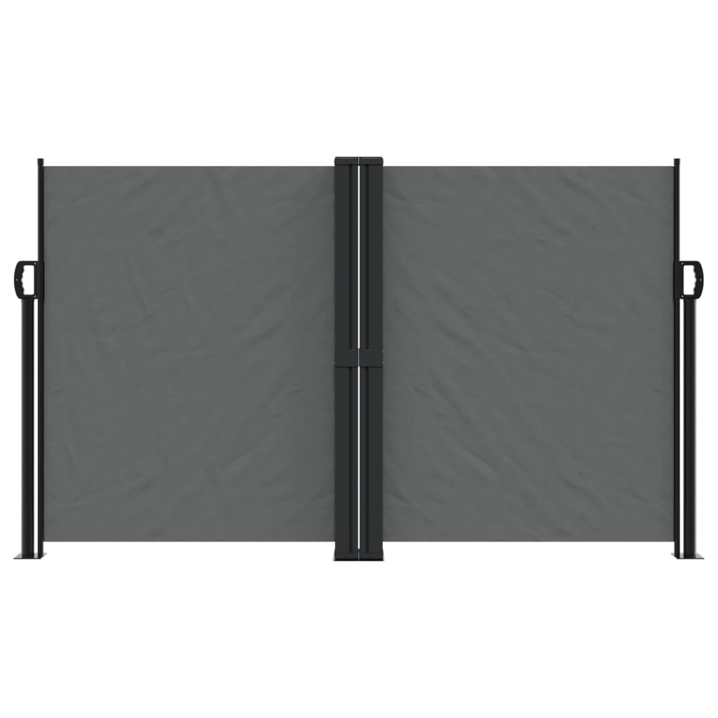 vidaXL Windscherm uittrekbaar 140x1200 cm antracietkleurig afbeelding