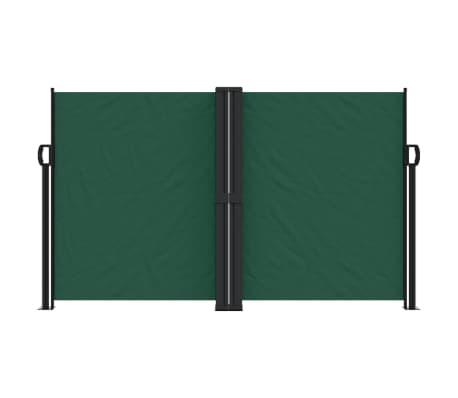 vidaXL Retractable Side Awning Dark Green 140x1200 cm