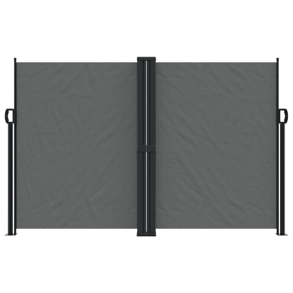 vidaXL Windscherm uittrekbaar 160x1200 cm antracietkleurig afbeelding