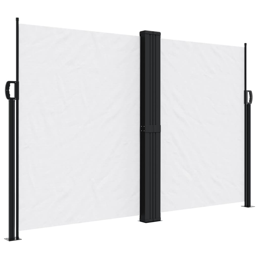 vidaXL Zatahovací boční markýza bílá 160 x 1 200 cm