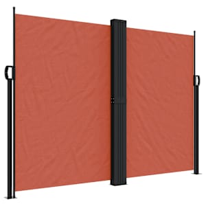 Zatahovací boční markýza terakotová 180 x 1 200 cm - obrázek 2