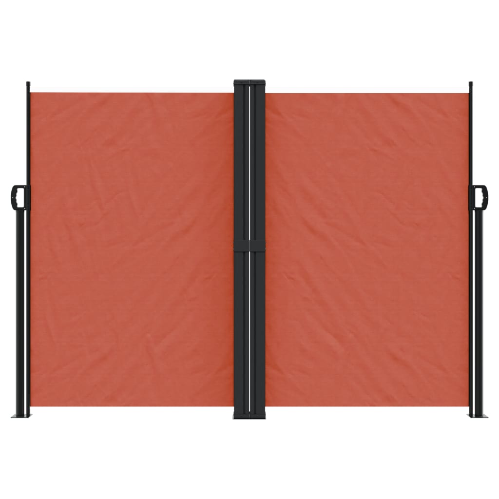 vidaXL Windscherm uittrekbaar 180x1200 cm terracottakleurig afbeelding